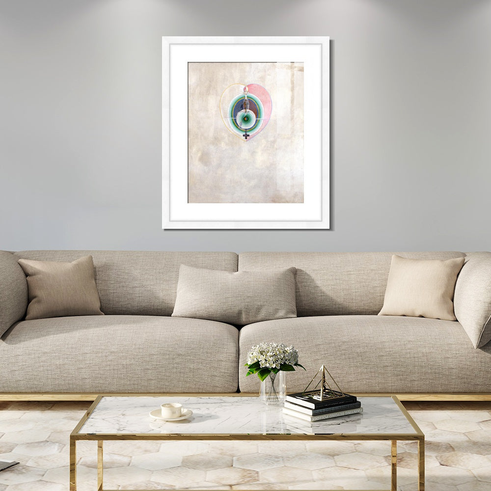 INVIN ART Framed Canvas Giclee Print Art Series#011 by Hilma Af Klint Wall Art
