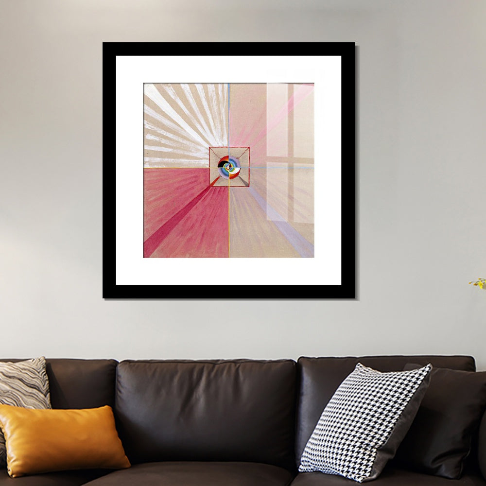 INVIN ART Framed Canvas Giclee Print Art Series#015 by Hilma Af Klint Wall Art