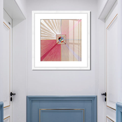 INVIN ART Framed Canvas Giclee Print Art Series#015 by Hilma Af Klint Wall Art Living Room Home Office Decorations