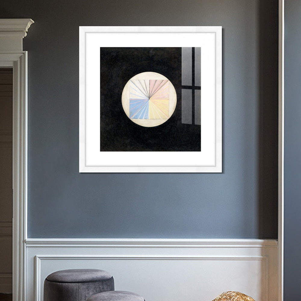 INVIN ART Framed Canvas Giclee Print Art Series#016 by Hilma Af Klint Wall Art