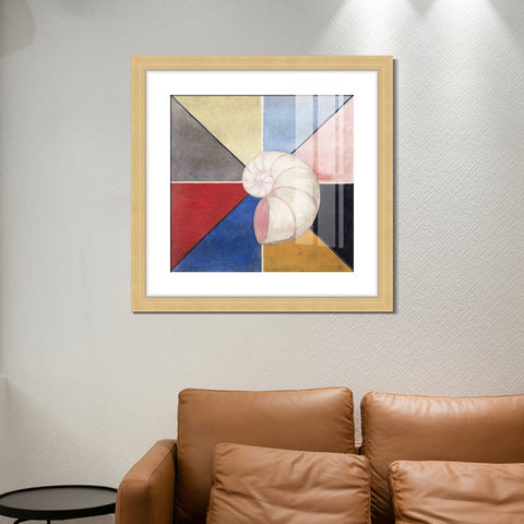 INVIN ART Framed Canvas Giclee Print Art Series#017 by Hilma Af Klint Wall Art Living Room Home Office Decorations