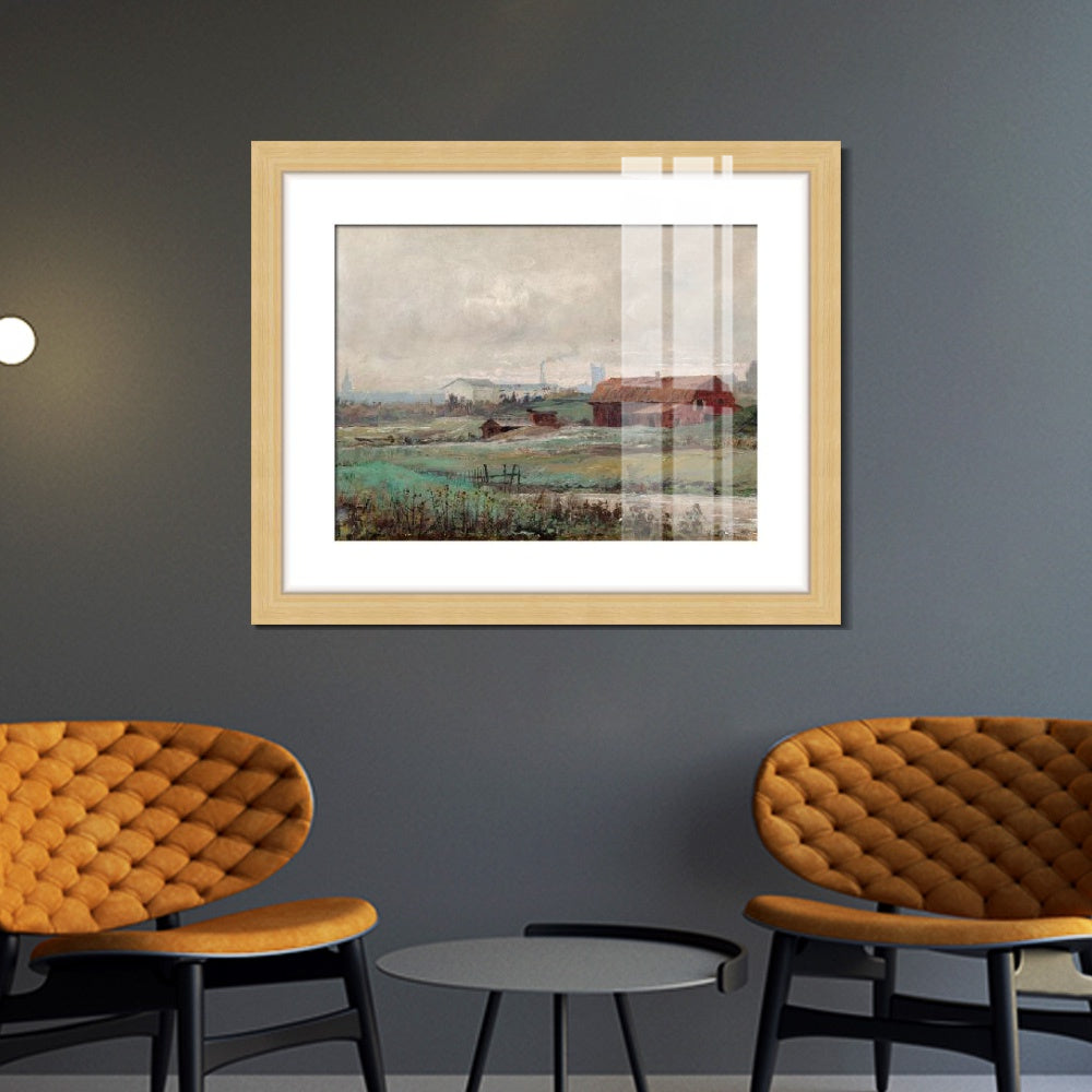 INVIN ART Framed Canvas Giclee Print Art Motiv Fran Stockholms UTKANT by Hilma Af Klint Wall Art