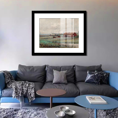 INVIN ART Framed Canvas Giclee Print Art Motiv Fran Stockholms UTKANT by Hilma Af Klint Wall Art Living Room Home Office Decorations
