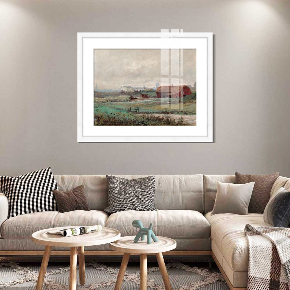 INVIN ART Framed Canvas Giclee Print Art Motiv Fran Stockholms UTKANT by Hilma Af Klint Wall Art