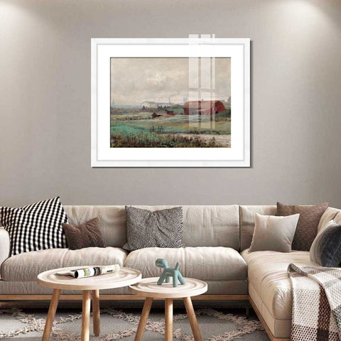 INVIN ART Framed Canvas Giclee Print Art Motiv Fran Stockholms UTKANT by Hilma Af Klint Wall Art Living Room Home Office Decorations
