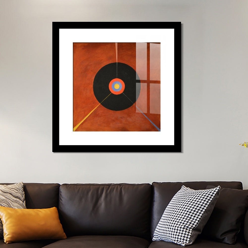 INVIN ART Framed Canvas Giclee Print Art The Swan No.18 by Hilma Af Klint Wall Art