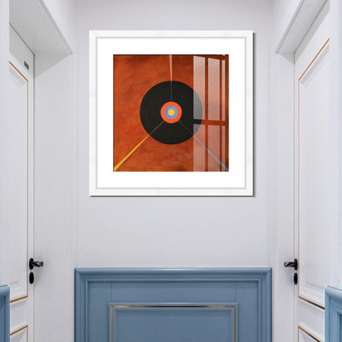INVIN ART Framed Canvas Giclee Print Art The Swan No.18 by Hilma Af Klint Wall Art Living Room Home Office Decorations