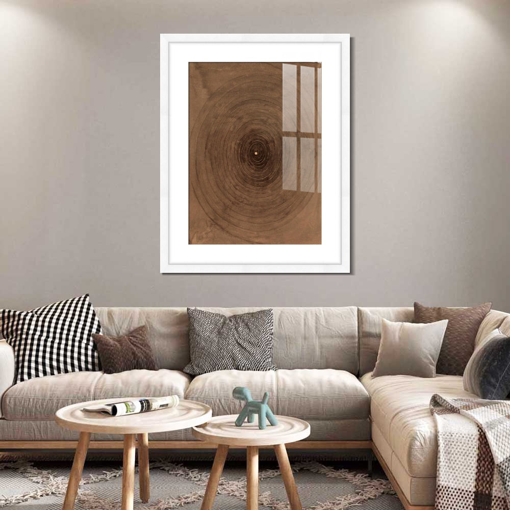 INVIN ART Framed Canvas Giclee Print Art No.1 from The Parsifal Series by Hilma Af Klint Wall Art