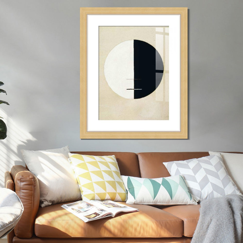 INVIN ART Framed Canvas Giclee Print Art Buddha's Standpoint Earthly Life by Hilma Af Klint Wall Art