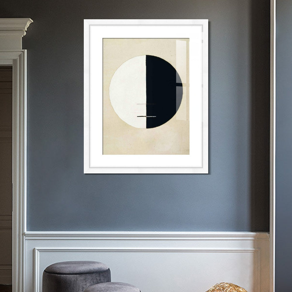 INVIN ART Framed Canvas Giclee Print Art Buddha's Standpoint Earthly Life by Hilma Af Klint Wall Art