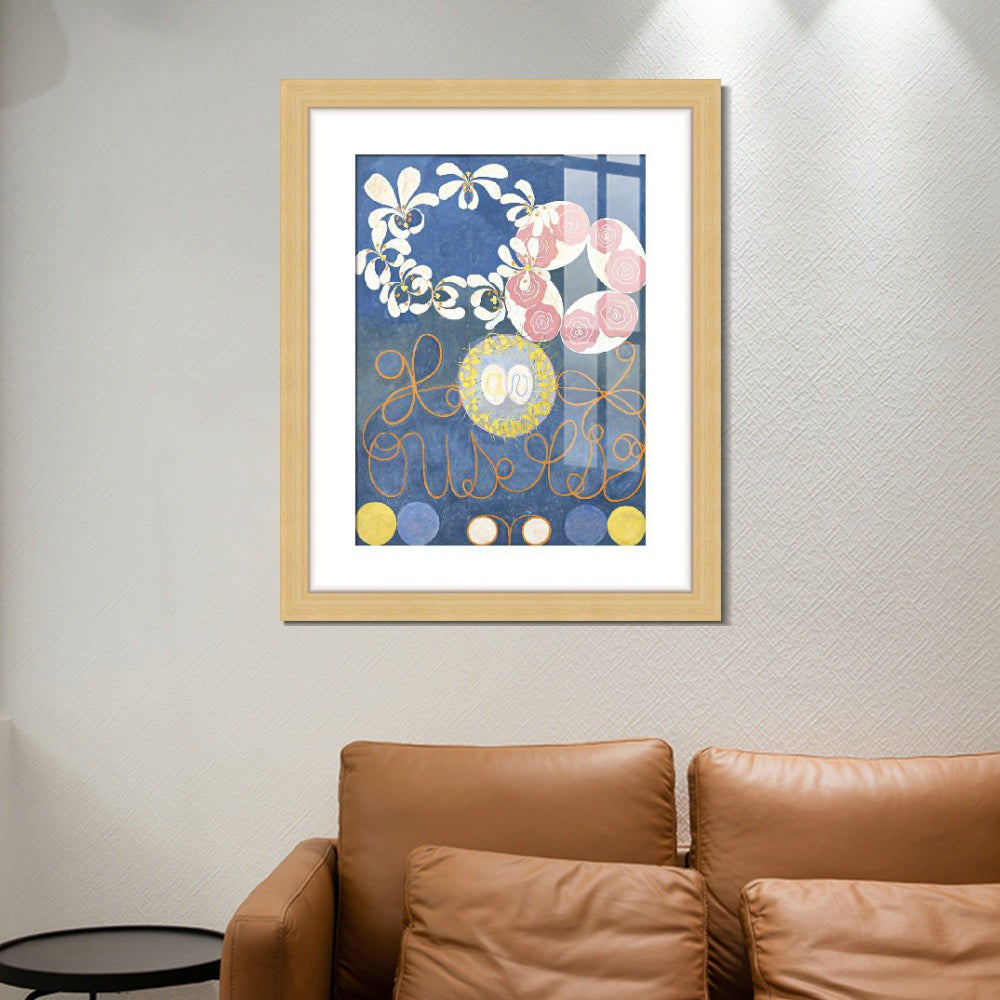 INVIN ART Framed Print Canvas Giclee Art Childhood Group iv,1907 by Hilma Af Klint Wall Art Office