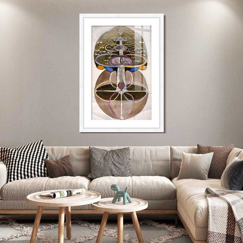 INVIN ART Framed Print Canvas Giclee Art No Date Untitled 05 by Hilma Af Klint Wall Art Office Living Room Home Decorations