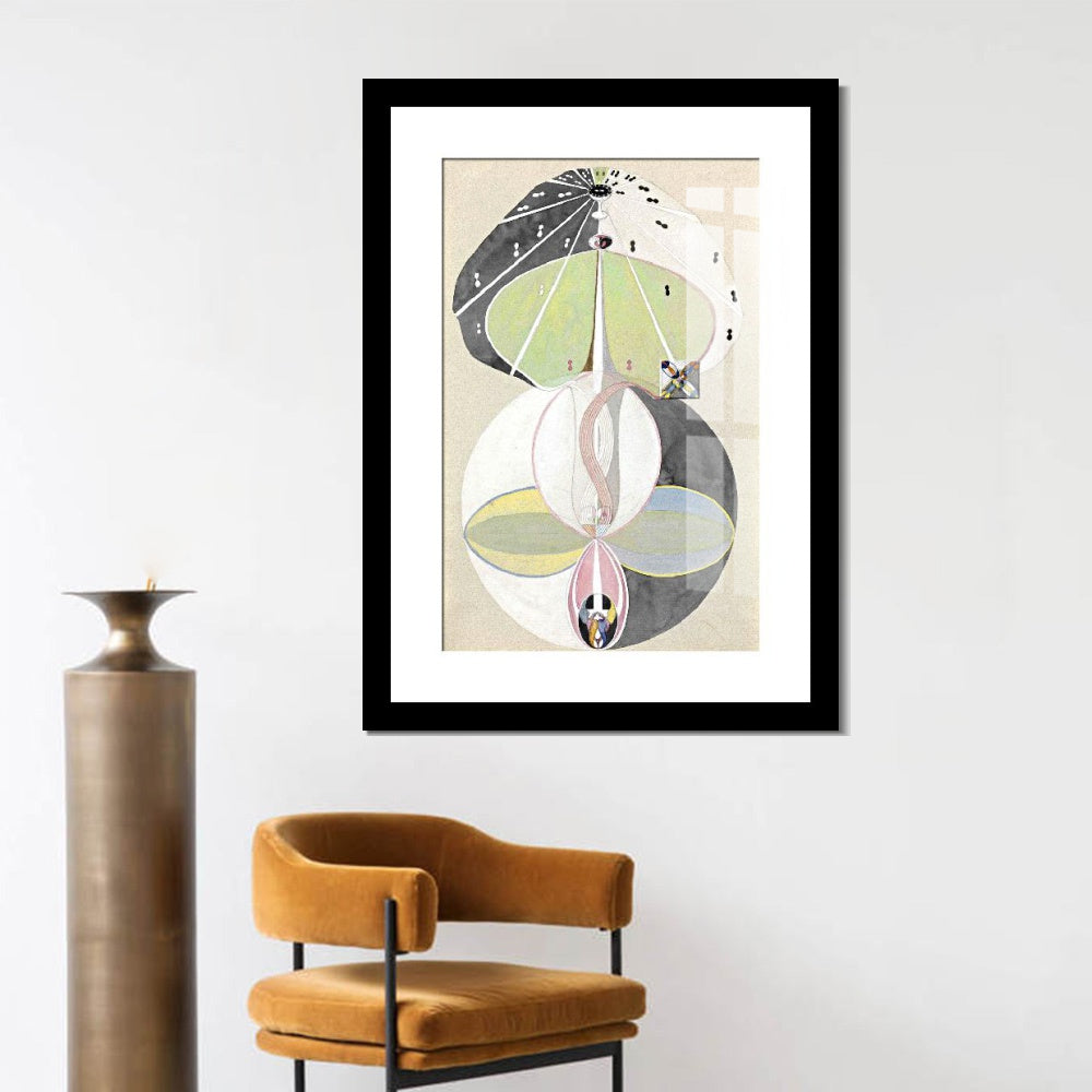 INVIN ART Framed Print Canvas Giclee Art Tree of Knowledge Series w no.5,1913 by Hilma Af Klint Wall Art Office