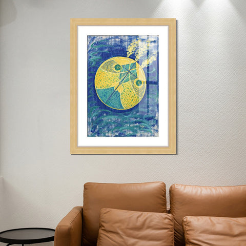 INVIN ART Framed Print Canvas Giclee Art Group i No.7 Primordial Chaos, 1907 by Hilma Af Klint Wall Art Office Living Room Home Decorations