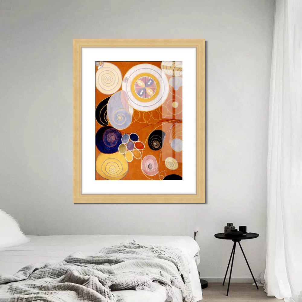 INVIN ART Framed Print Canvas Giclee Art Group iv No.3 The Ten Largest Youth, 1907 by Hilma Af Klint Wall Art Office