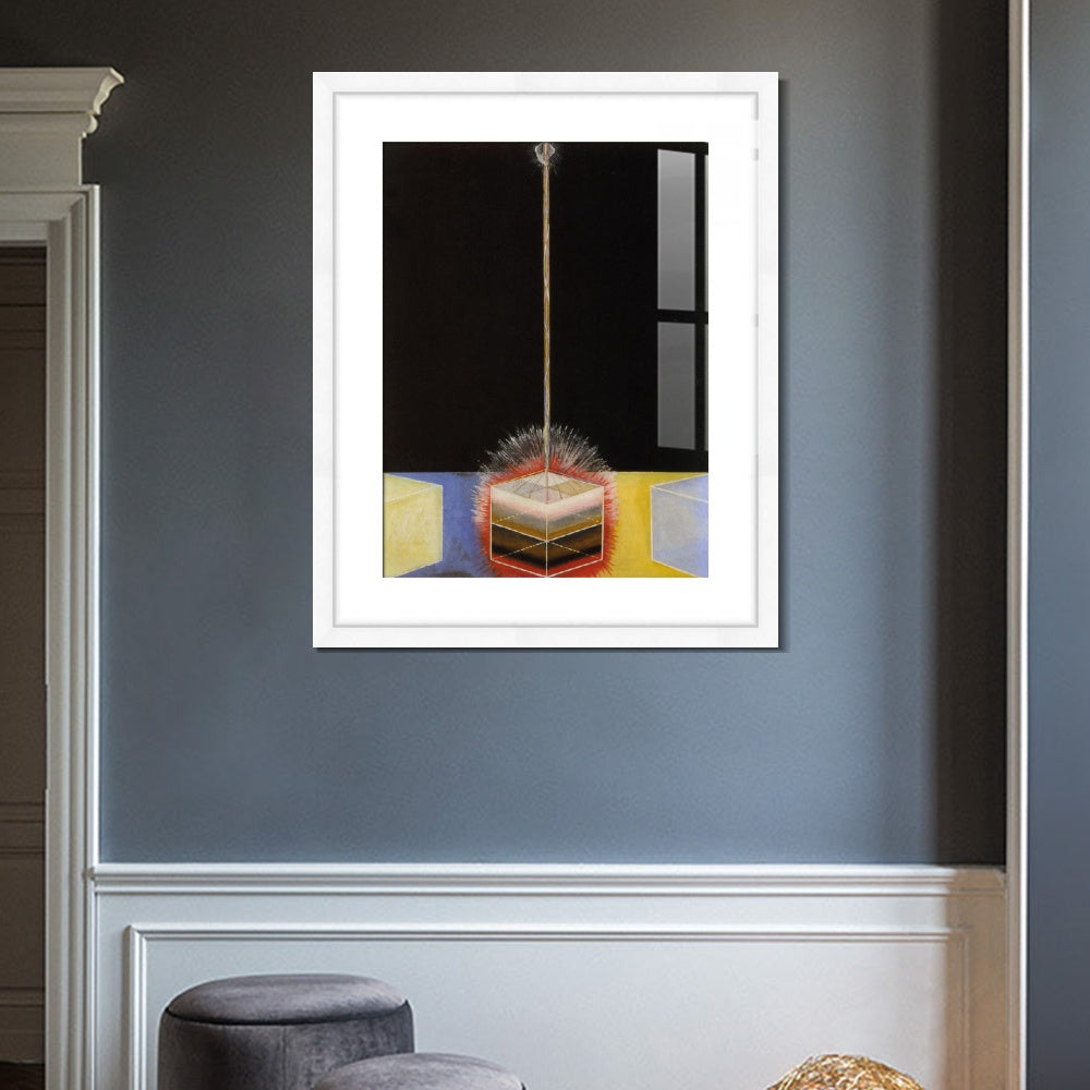 INVIN ART Framed Print Canvas Giclee Art Group-ix No.3 The Dove, 1915 by Hilma Af Klint Wall Art Office