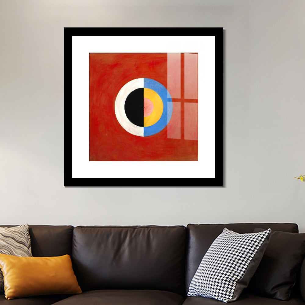 INVIN ART Framed Print Canvas Giclee Art Group Ix Suw No.17 1915 The Swan No.17,1915 by Hilma Af Klint Wall Art Office