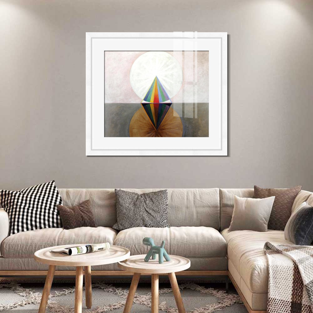 INVIN ART Framed Print Canvas Giclee Art Group Ix Swan No 12,1915 by Hilma Af Klint Wall Art Office