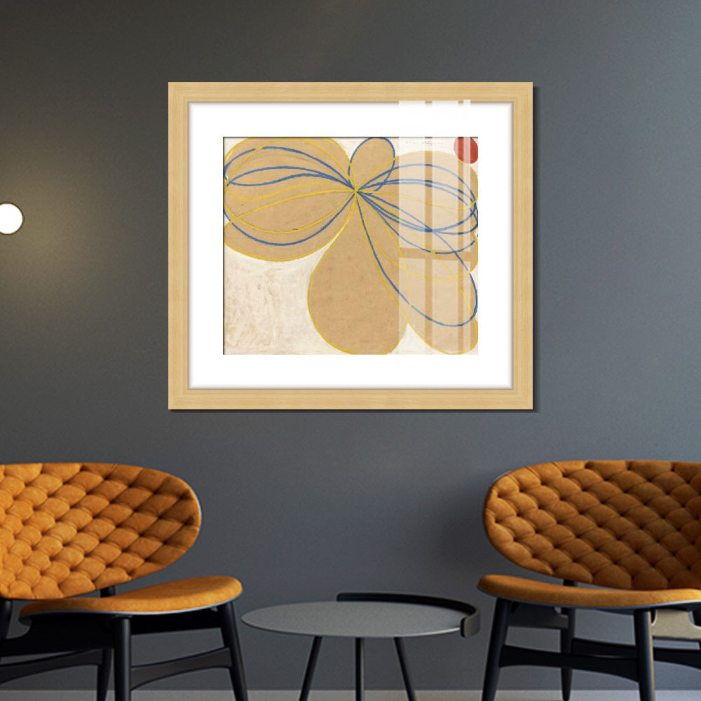 INVIN ART Framed Print Canvas Giclee Art the seven-pointed star no.1,1908 by Hilma Af Klint Wall Art Office