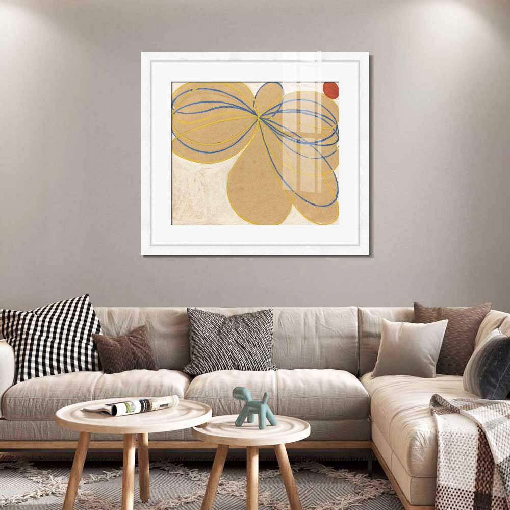 INVIN ART Framed Print Canvas Giclee Art the seven-pointed star no.1,1908 by Hilma Af Klint Wall Art Office