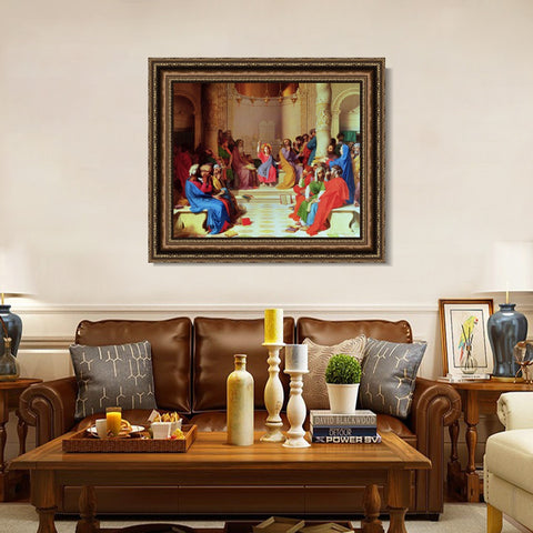 INVIN ART Framed Canvas Art Giclee Print Series#010 by Jean Auguste Dominique Ingres Wall Art Living Room Home Office Decorations