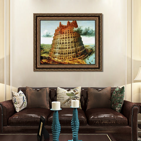 INVIN ART Framed Canvas Art Giclee Print Margaret, the Artist's Wife by Jan Van Eyck Wall Art Living Room Home Office Decorations