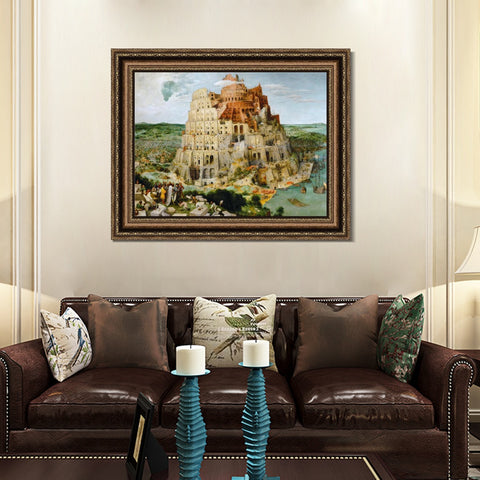 INVIN ART Framed Canvas Art Giclee Print The Arnolfini Portrait by Jan Van Eyck Wall Art Living Room Home Office Decorations