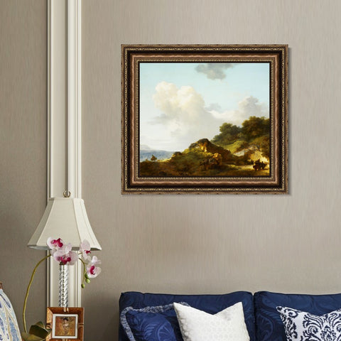 INVIN ART Framed Canvas Art Giclee Print Lyon Honorary Rock Hotel by Jean Honore Fragonard Wall Art Living Room Home Office Decorations