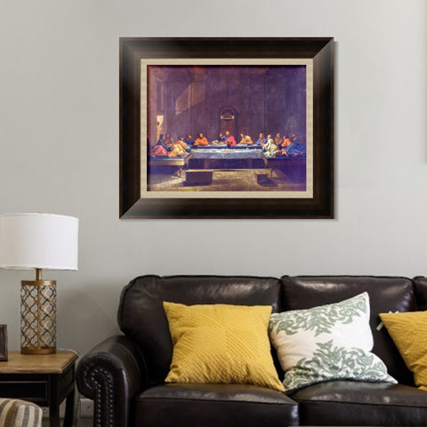 INVIN ART Framed Canvas Art Giclee Print Eucharist by Nicolas Poussin Wall Art Living Room Home Office Decorations