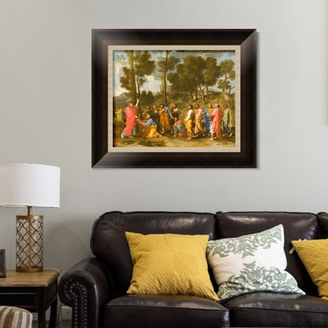 INVIN ART Framed Canvas Art Giclee Print Ordination by Nicolas Poussin Wall Art Living Room Home Office Decorations