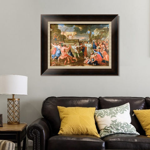 INVIN ART Framed Canvas Art Giclee Print Acis and Galatea by Nicolas Poussin Wall Art Living Room Home Office Decorations