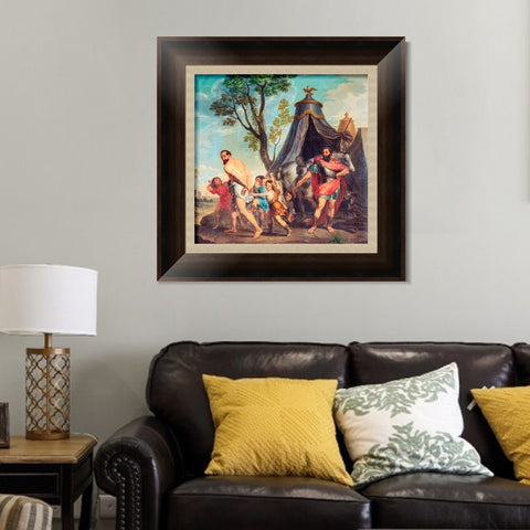 INVIN ART Framed Canvas Art Giclee Print Camilla and the Schoolmaster of Falerii by Nicolas Poussin Wall Art Living Room Home Office Decorations