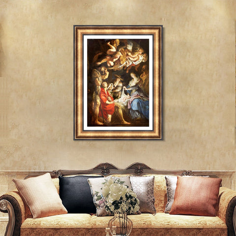 INVIN ART Framed Canvas Art Giclee Print Series#002 by Peter Paul Rubens Wall Art Living Room Home Office Decorations
