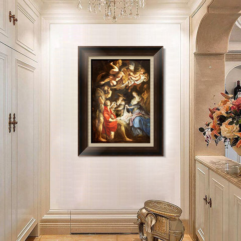 INVIN ART Framed Canvas Art Giclee Print Series#002 by Peter Paul Rubens Wall Art Living Room Home Office Decorations