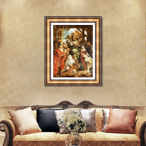 INVIN ART Framed Canvas Art Giclee Print Series#003 by Peter Paul Rubens Wall Art Living Room Home Office Decorations