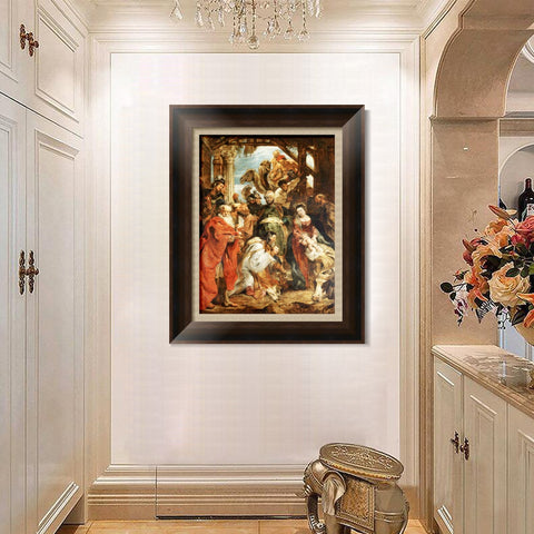 INVIN ART Framed Canvas Art Giclee Print Series#003 by Peter Paul Rubens Wall Art Living Room Home Office Decorations