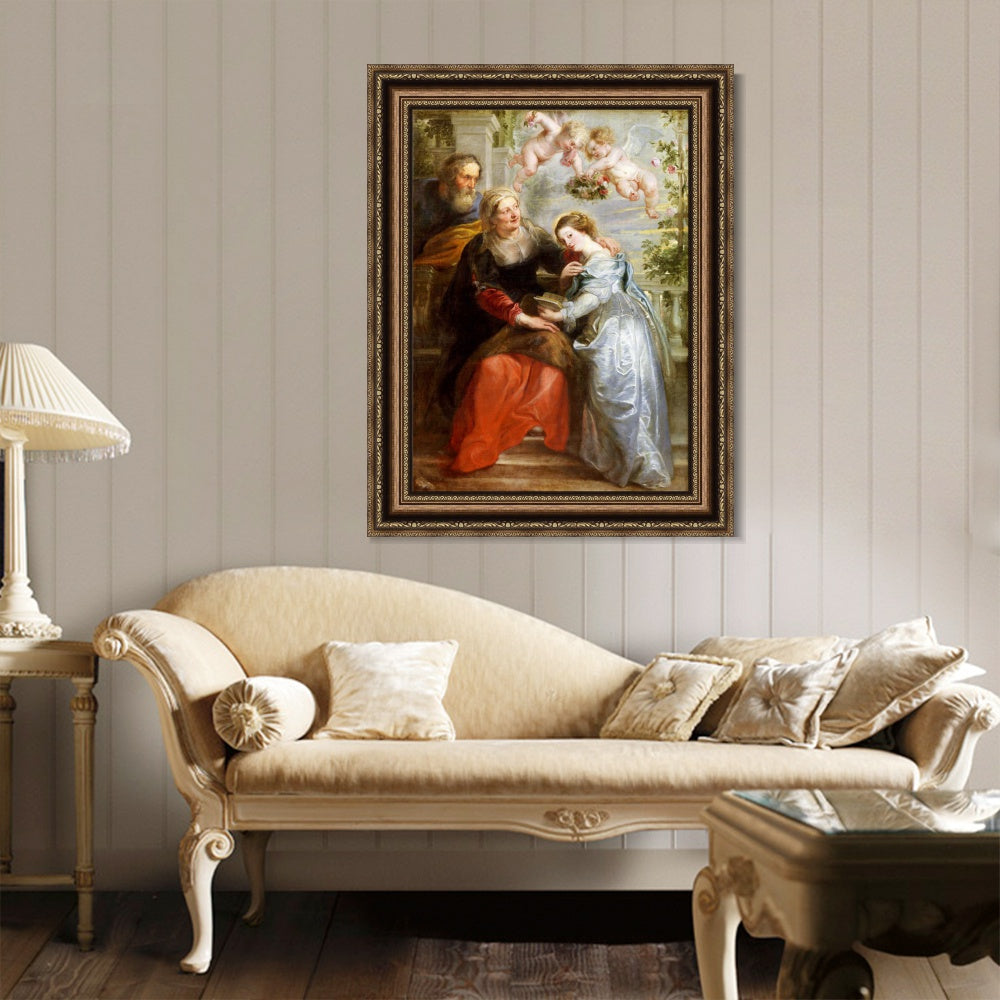 INVIN ART Framed Canvas Art Giclee Print Series#004 by Peter Paul Rubens Wall Art Living Room Home Office Decorations