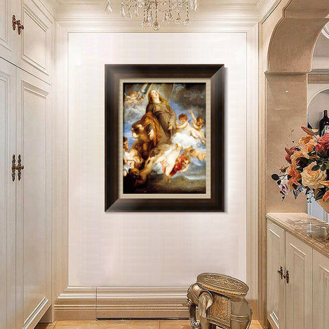 INVIN ART Framed Canvas Art Giclee Print Series#006 by Peter Paul Rubens Wall Art Living Room Home Office Decorations