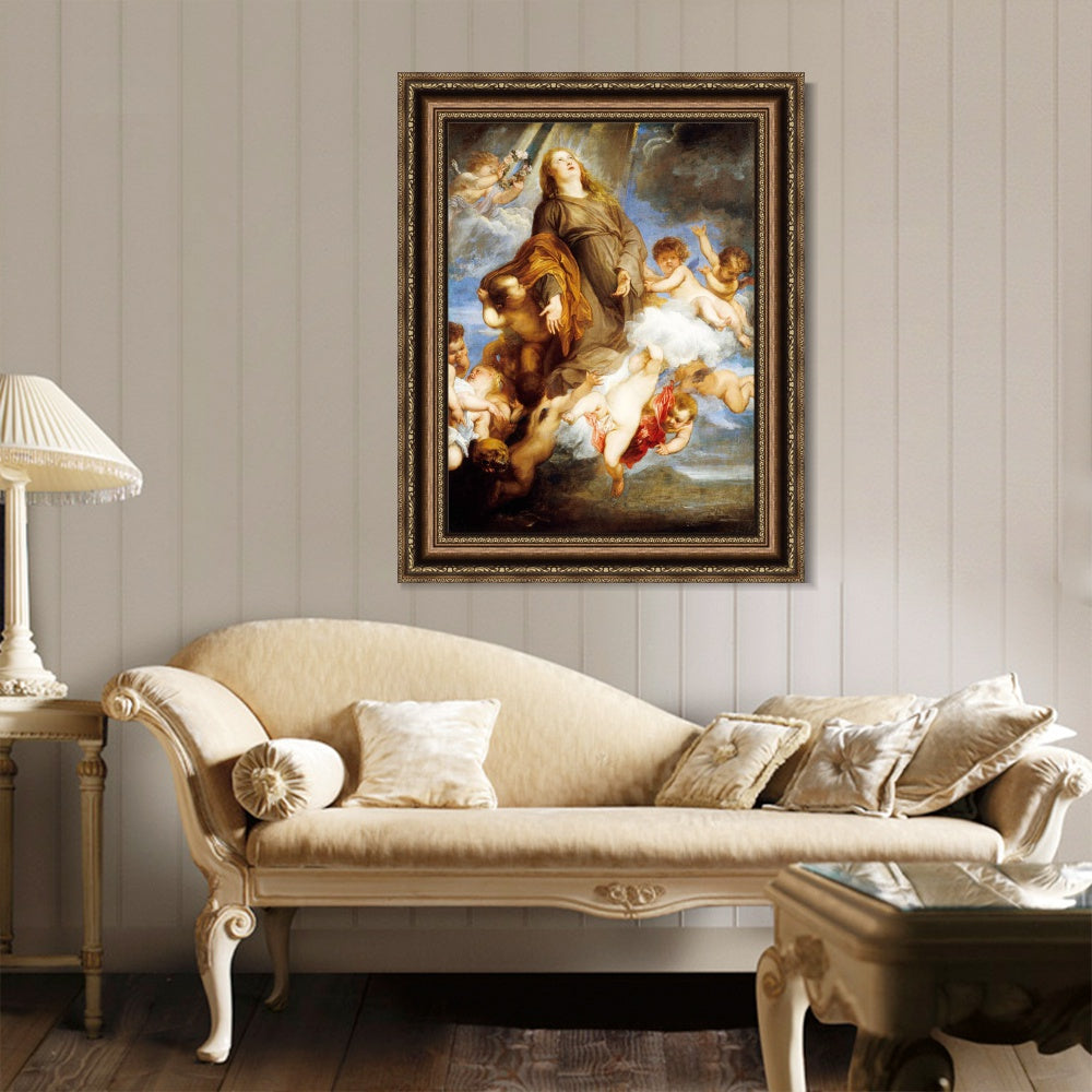 INVIN ART Framed Canvas Art Giclee Print Series#006 by Peter Paul Rubens Wall Art
