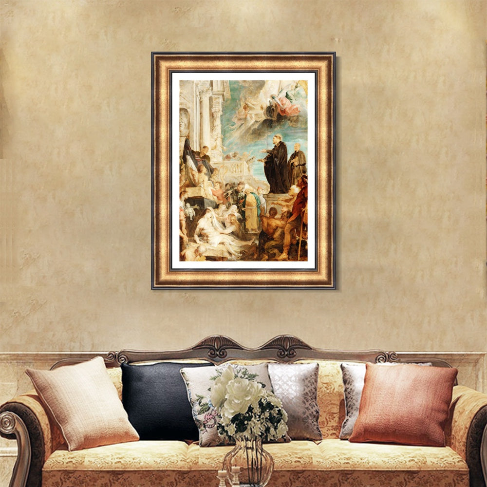 INVIN ART Framed Canvas Art Giclee Print Series#007 by Peter Paul Rubens Wall Art