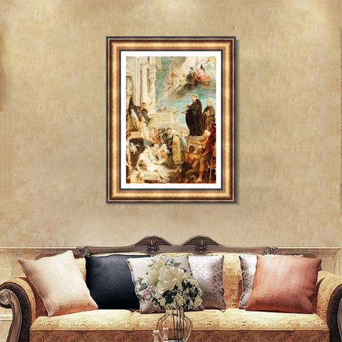 INVIN ART Framed Canvas Art Giclee Print Series#007 by Peter Paul Rubens Wall Art Living Room Home Office Decorations