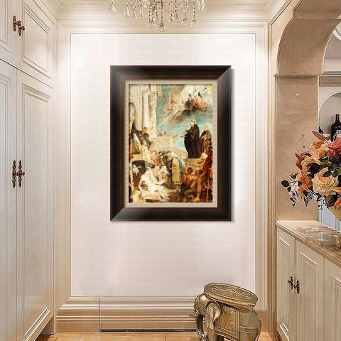INVIN ART Framed Canvas Art Giclee Print Series#007 by Peter Paul Rubens Wall Art Living Room Home Office Decorations