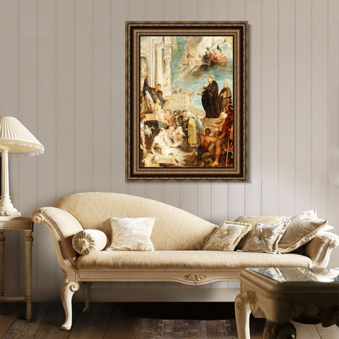 INVIN ART Framed Canvas Art Giclee Print Series#007 by Peter Paul Rubens Wall Art Living Room Home Office Decorations