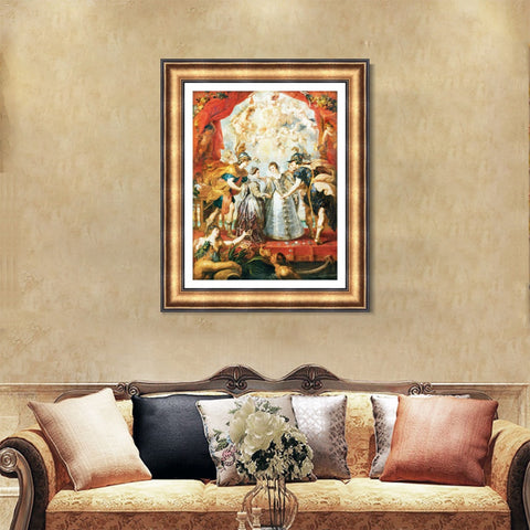 INVIN ART Framed Canvas Art Giclee Print Series#008 by Peter Paul Rubens Wall Art Living Room Home Office Decorations