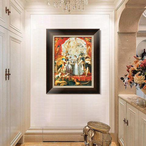INVIN ART Framed Canvas Art Giclee Print Series#008 by Peter Paul Rubens Wall Art Living Room Home Office Decorations