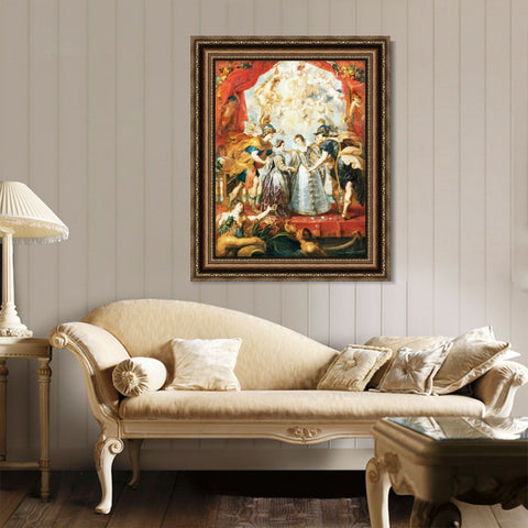 INVIN ART Framed Canvas Art Giclee Print Series#008 by Peter Paul Rubens Wall Art Living Room Home Office Decorations