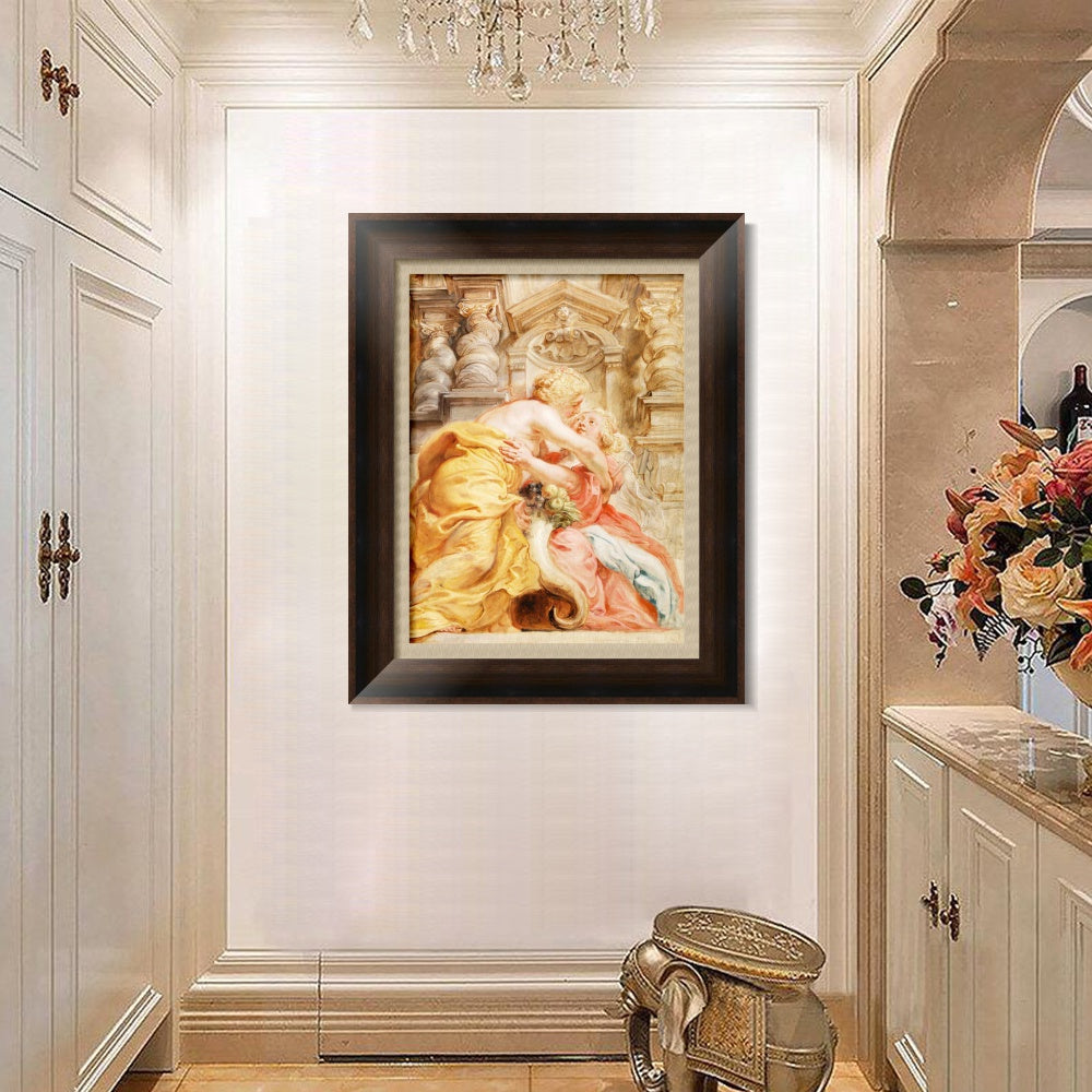 INVIN ART Framed Canvas Art Giclee Print Series#009 by Peter Paul Rubens Wall Art