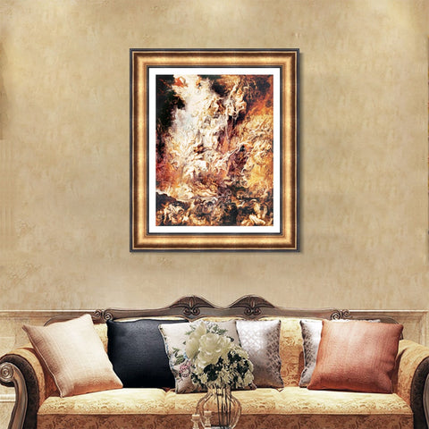 INVIN ART Framed Canvas Art Giclee Print Series#012 by Peter Paul Rubens Wall Art Living Room Home Office Decorations