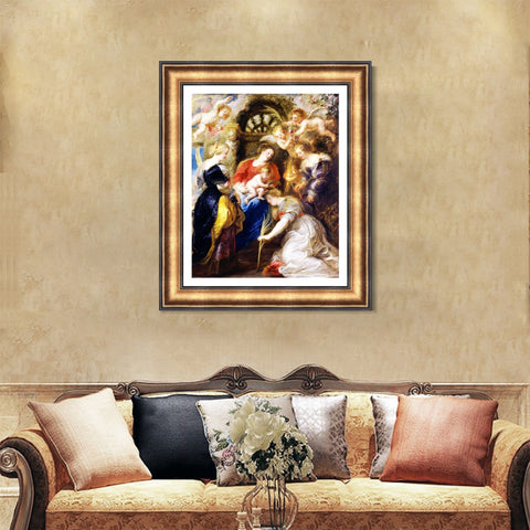 INVIN ART Framed Canvas Art Giclee Print Series#013 by Peter Paul Rubens Wall Art Living Room Home Office Decorations
