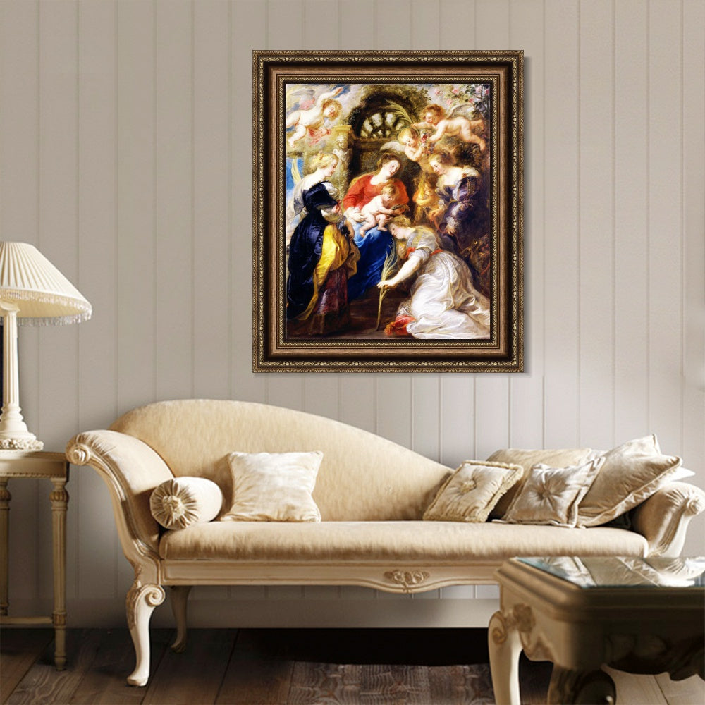 INVIN ART Framed Canvas Art Giclee Print Series#013 by Peter Paul Rubens Wall Art